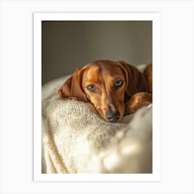 Dachshund.Generated AI. Wall Art Print Affiche