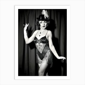 1920's Burlesque Dancer ~Reimagined 35 Art Print