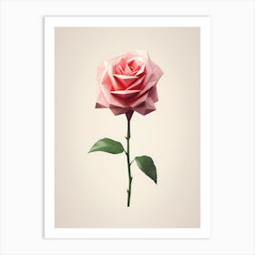 Origami Rose 2 Art Print