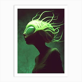 Alien Head Art Print