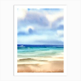 Torakina Beach, Australia Watercolour Art Print