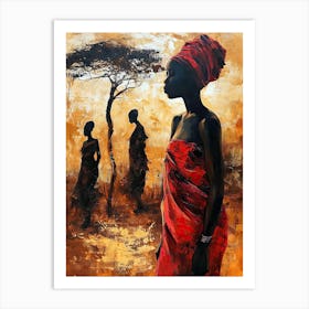 African Women, Boho Art Print