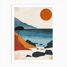 California Sunset Art Print