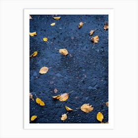 Autumn Leaves On The Road 1 Art Print