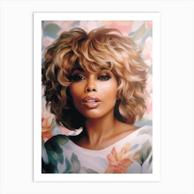 Tina Turner Kitsch Portrait 3 Art Print