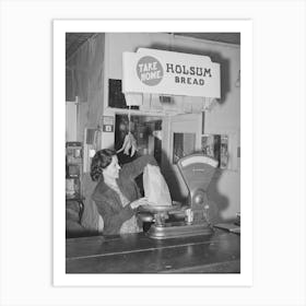 Grocery Clerk Weighing Up Potatoes, Concho, Arizona By Russell Lee Art Print