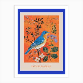 Spring Birds Poster Eastern Bluebird 3 Art Print