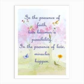 Presence Of Faith Art Print