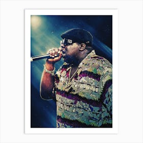 Superstars Of Biggie Smalls (The Notorious B I G) Rapper Art Print