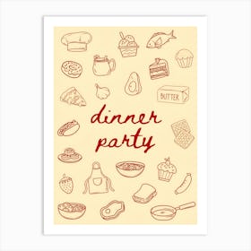 Dinner Party Art Print