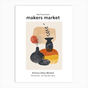 San Francisco Artisan Alley Market 4 Art Print