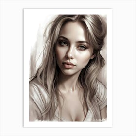 Beautiful Girl Art Print