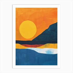 Sunset At The Beach 26 Art Print