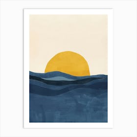 Sunset Over The Ocean 34 Art Print