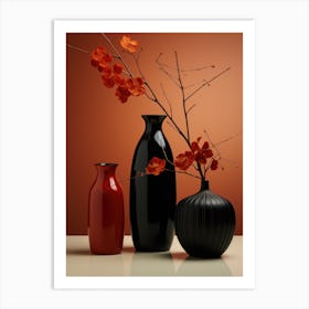 Three Vases 3 Art Print