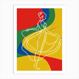 Dancer Style Abstract Art Print