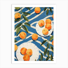 Apricots Fruit Summer Illustration 3 Art Print