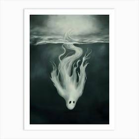 The Diving Ghost Art Print