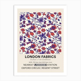 Poster Tulip Tide London Fabrics Floral Pattern 4 Art Print
