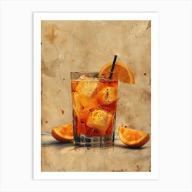 Aperol Spritz Orange 117 Art Print