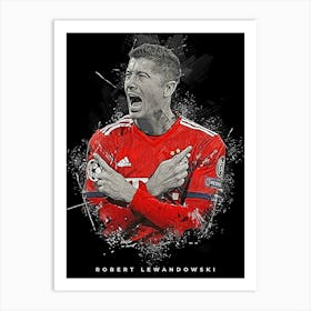 Robert Lewandowski Art Print