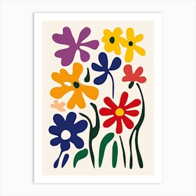 Flowers By Jean Paul Gauguin Art Print