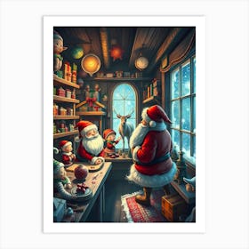 Santa'S Workshop 1 Art Print