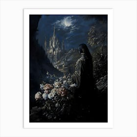 Night At The Castle Art Print