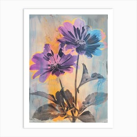 Iridescent Flower Cineraria 1 Art Print