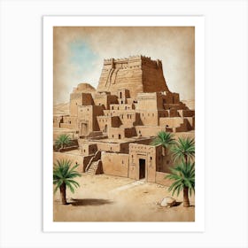 Egyptian City Art Print