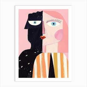 Portrait Of A Couple 2 Art Print