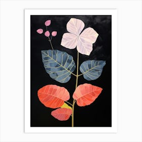 Hydrangea Hilma Af Klint Inspired Flower Illustration Art Print