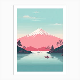 Mount Fuji Japan Travel Illustration 1 Art Print
