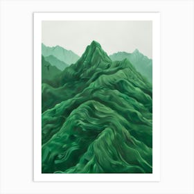 Green Mountains Art Print