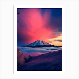 Mt Fuji At Sunset Art Print