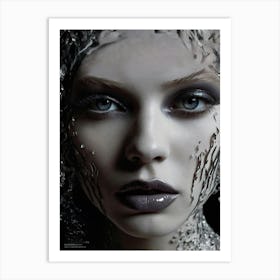 Woman With Makeup Art Print