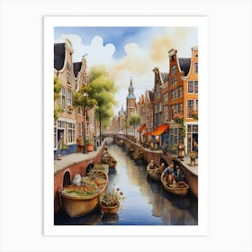 Amsterdam Canal 4 Art Print