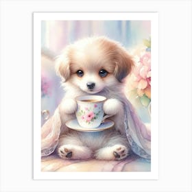 Teacup Puppy Art Print