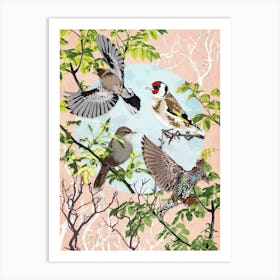 Garden Birds Art Print