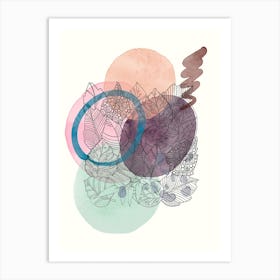 Abstract Watercolor Painting 16 Art Print