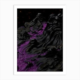 Purple Lava Art Print