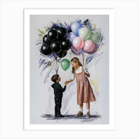 'Balloons' Art Print