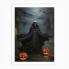 Halloween Grim Reaper 1 Art Print