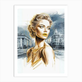 Russian Woman Art Print