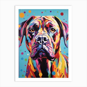 Boxer Pop Art Inspired 5 Art Print