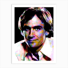 James Taylor Musician Legend in My Colorful Digital Painting Art Print