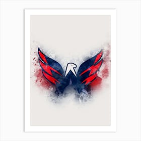 Washington Capitals Watercolor Art Print