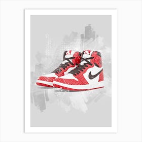 Nike Air Jordan 1 Painting Art Print