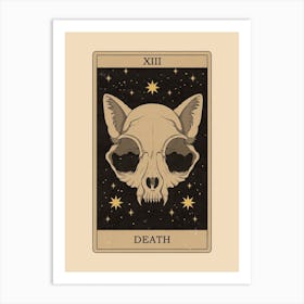 Death Cats Tarot Art Print