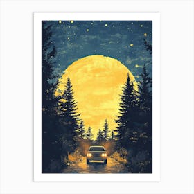 Car In The Woods Art Print